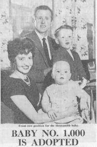 Adopted Baby 1000 Catholic Herald Nov 1962
